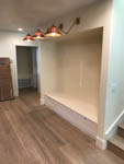 completed: kitchen seating alcove